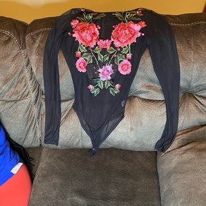 Floral bodysuit